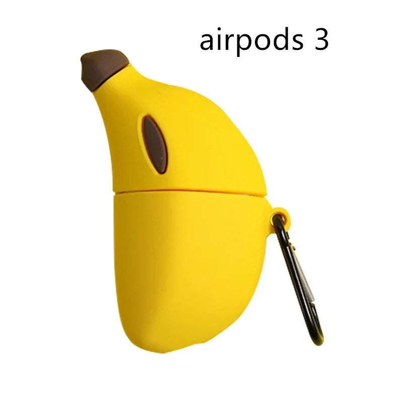 Yellow silicone protective case for Apple AirPods Pro and AirPods 3rd generation wireless headphones