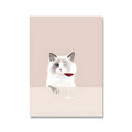 Modern simplicity canvas wall art painting with white border, 40x60cm dimensions for bedroom decoration