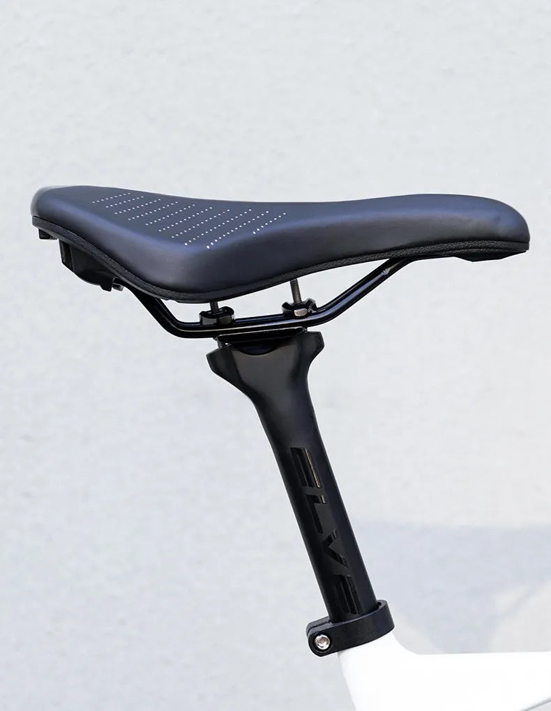 Black and pink PU foam resin sponge bike seat cushion size M for mountain and road cycling