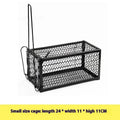 Automatic mouse cage trap showing metal and plastic construction with multiple size options