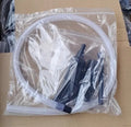 Eight-piece vacuum cleaner accessory kit with small suction heads for auxiliary dust collection