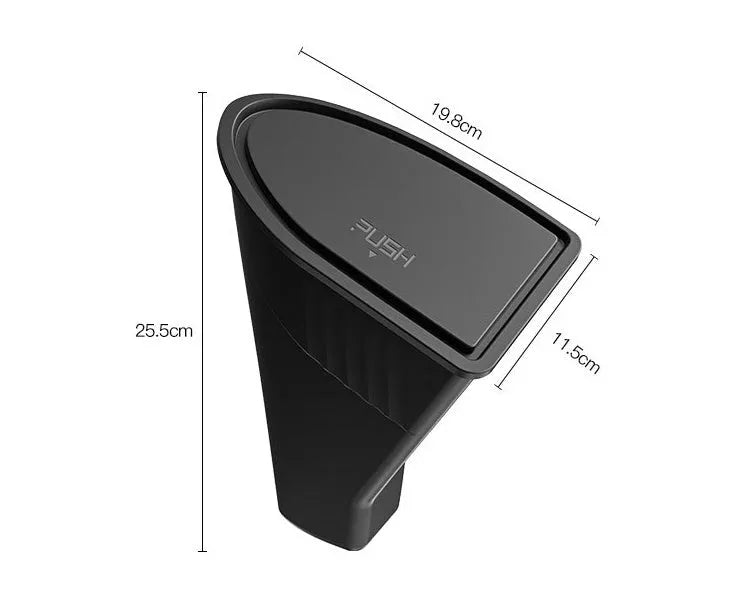 Black waterproof ABS car door storage containers for Tesla Model Y front doors