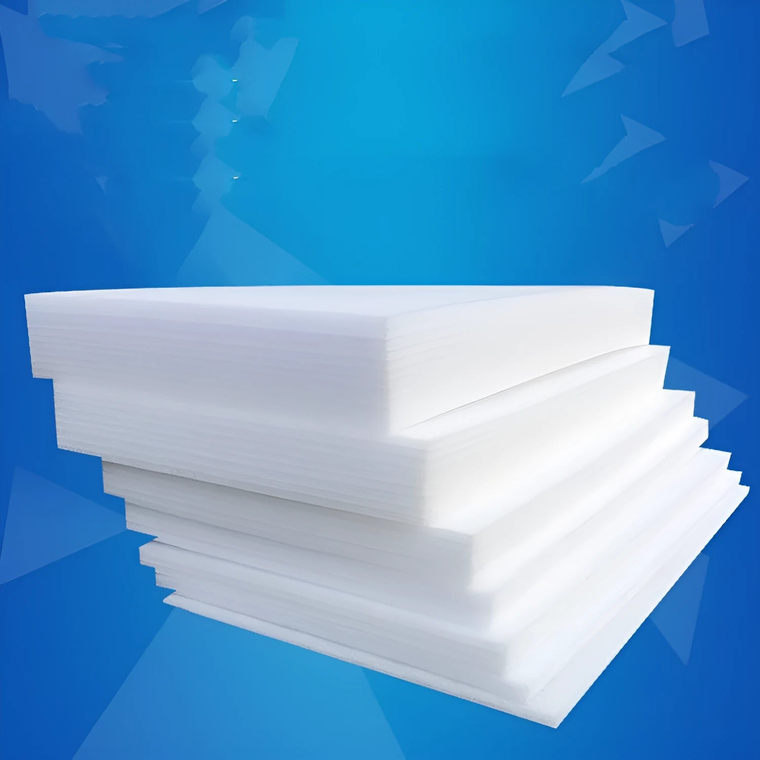 White EPE pearl cotton foam board measuring 2 metres by 1 metre.