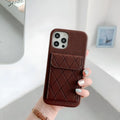 Tide imitation leather phone case with card holder for iPhone 12 Pro Max in black colour