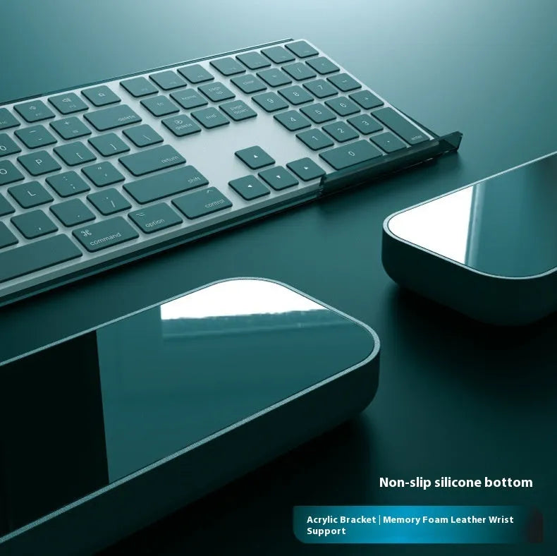 Double sided memory foam keyboard and mouse pad wrist rest set in various colours