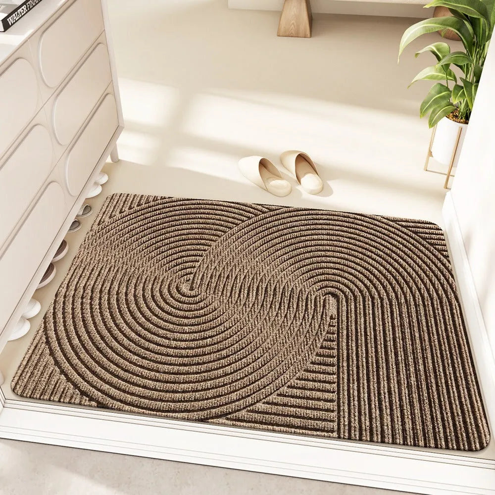 Alien shape diatom mud entrance carpet with cartoon anime pattern measuring 60x90cm