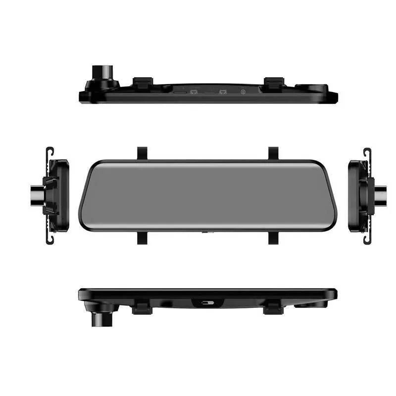 HD night vision front and rear 1080P 12 inch streaming media electronic rearview mirror with dual lens plastic body