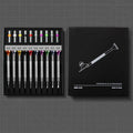 10-piece manual screwdriver set for watch repair with cross and straight heads and spare drill bits