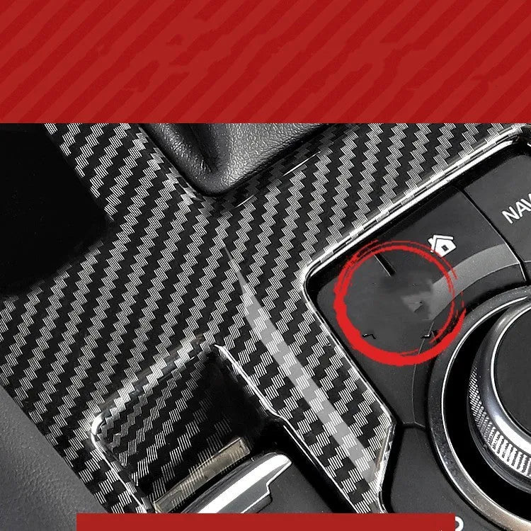 Pair of carbon fibre style ABS steering wheel frames for left and right hand drive vehicles