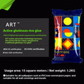 Three rolls of Glue E glutinous rice wallpaper adhesive paste for wall covering installation