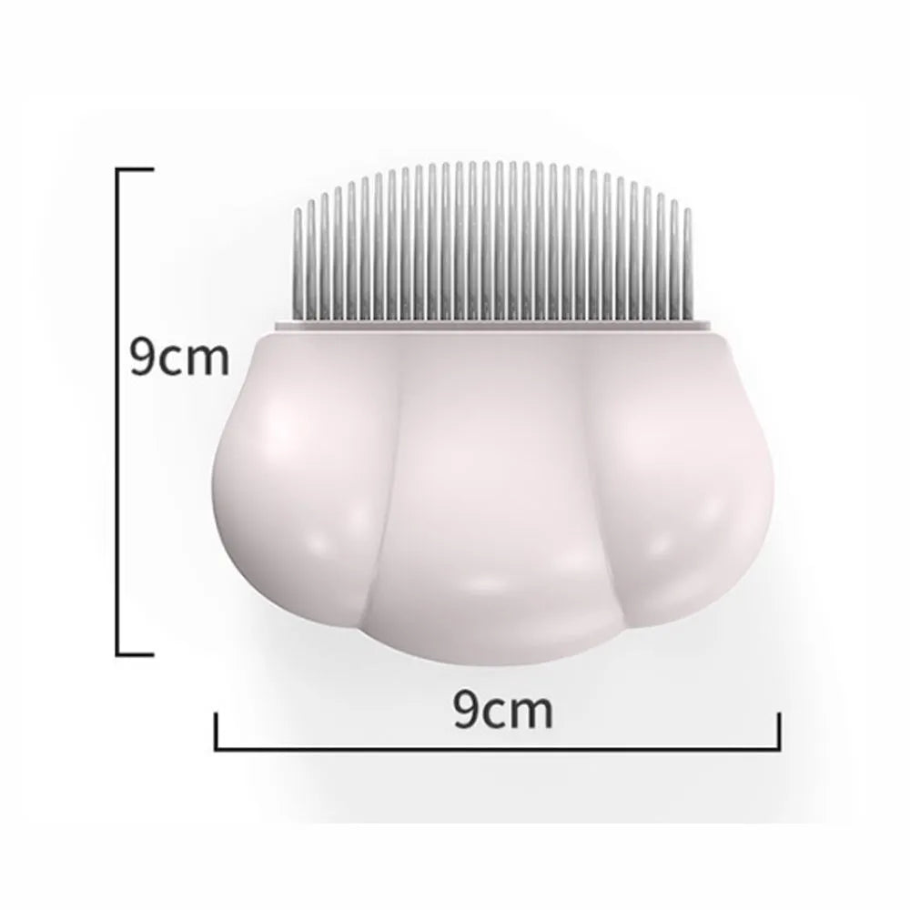 Paw Soft deshedding and matted fur remover brush for cats and dogs in blue, pink or white.
