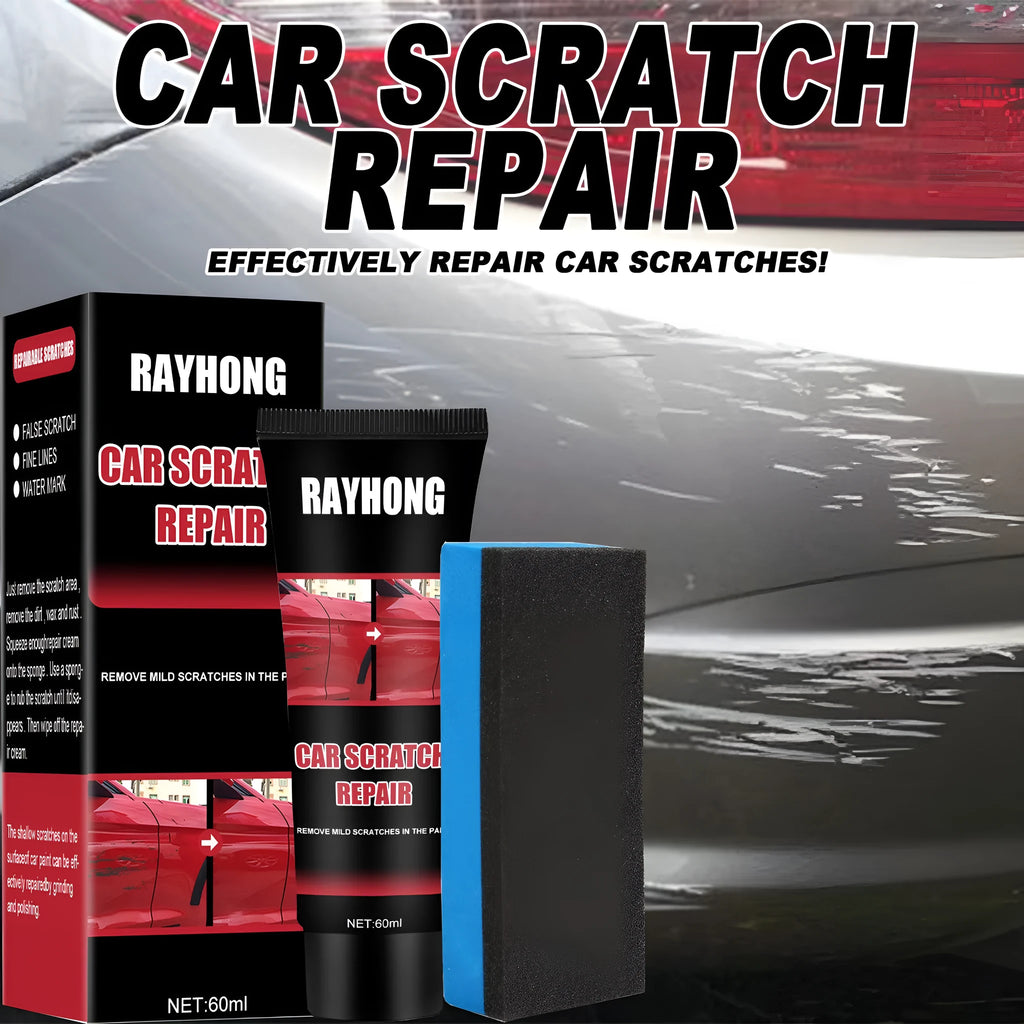 60ml car scratch repair wax container with application cloth for automotive paint scratch maintenance