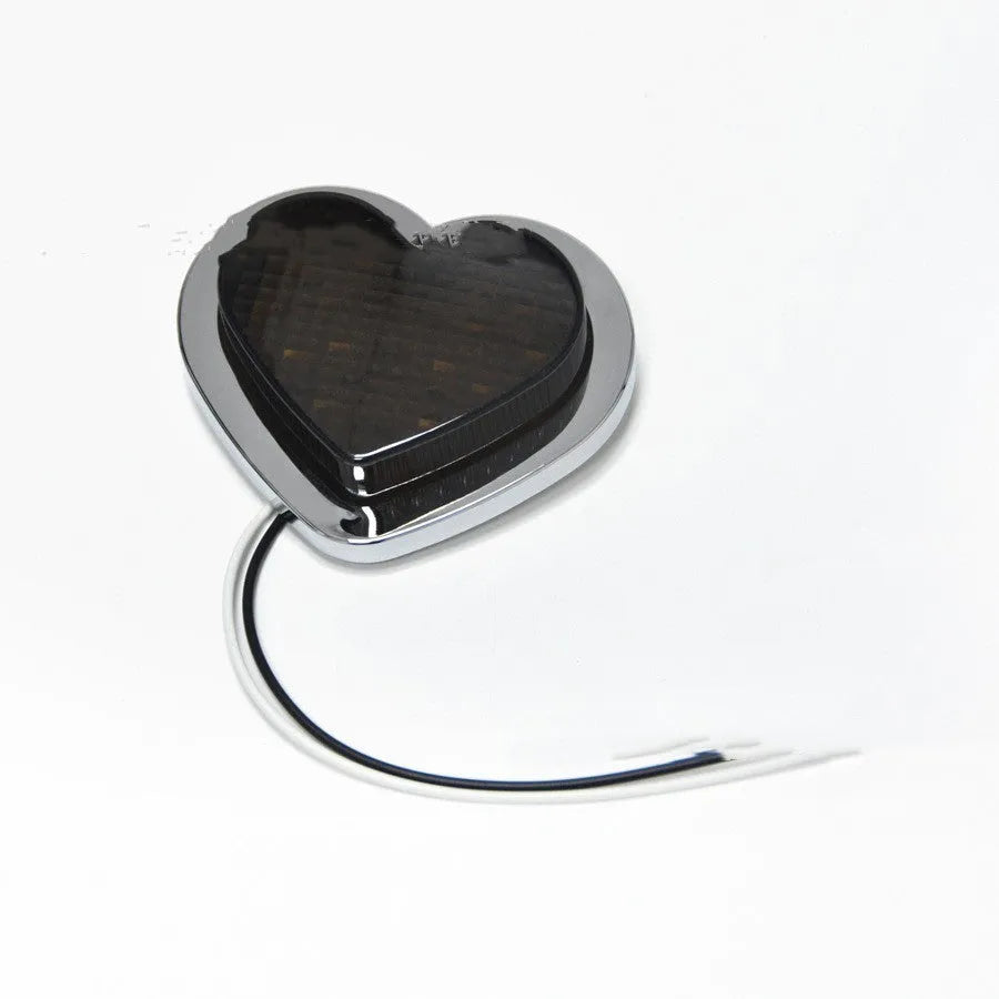 12V heart-shaped Japanese-style modified auto fender LED sidelight in pink colour