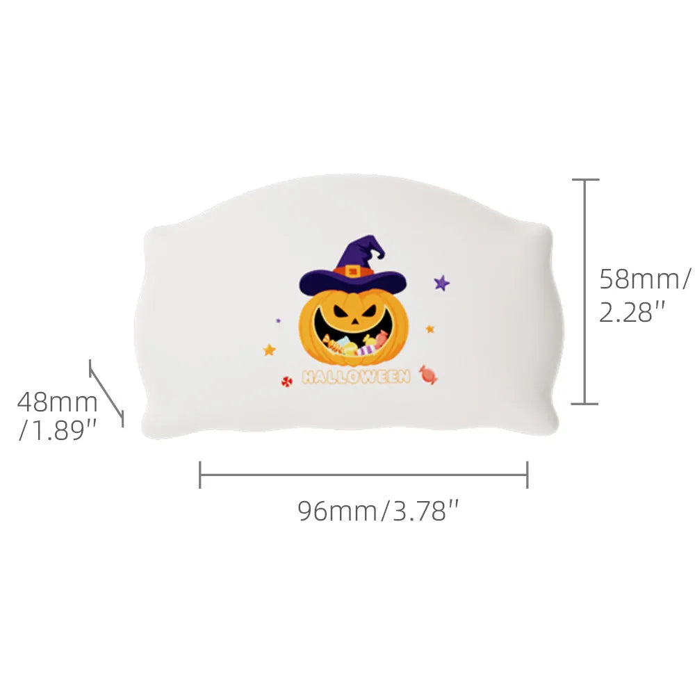 Cartoon Halloween ghost table lamp with USB-C charging port and warm LED light