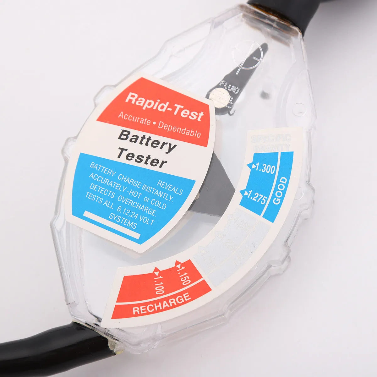 Suction electrolyte hydrometer tool for lead acid battery testing with measurement scale