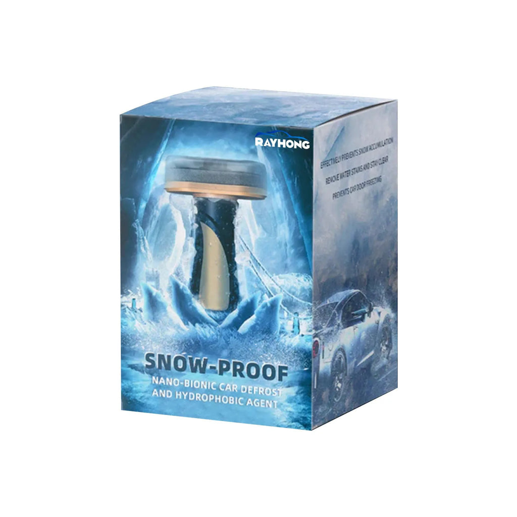 Compact PE car snow brush with hydrophobic nano coating for winter snow and ice removal