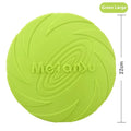 Soft rubber dog frisbee flying disc in blue, green and red colour options