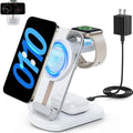Transparent folding magnetic wireless charger showing internal components with QC3.0 fast charging