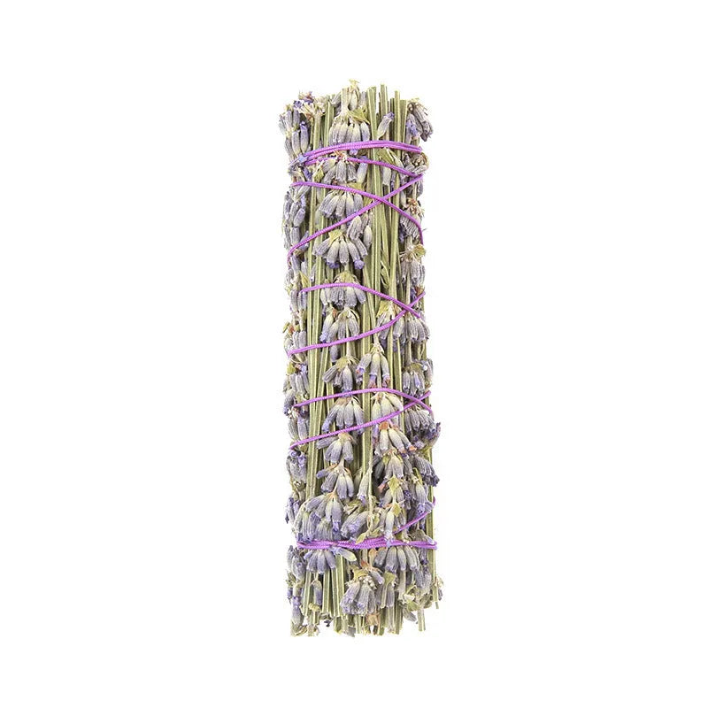 A 4-inch long natural dried flower aromatherapy stick with lavender fragrance.
