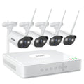 ZOSI 5MP POE security camera system with four outdoor cameras and NVR unit