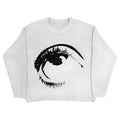 Round neck cotton pullover sweater in Punk Hip Hop street style
