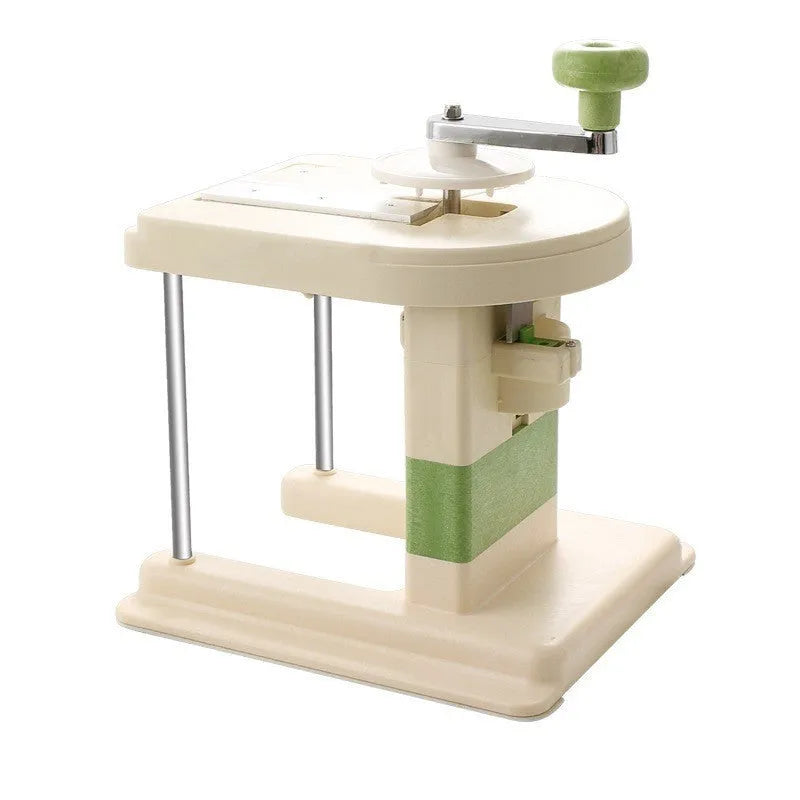 Beige multifunctional slicer chopper with stainless steel blades for vegetable shredding and grating
