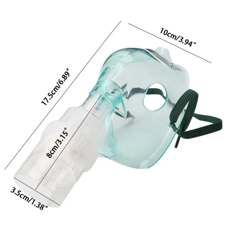 A soft rubber mask bracket aid for holding a face mask and relieving ear pressure.