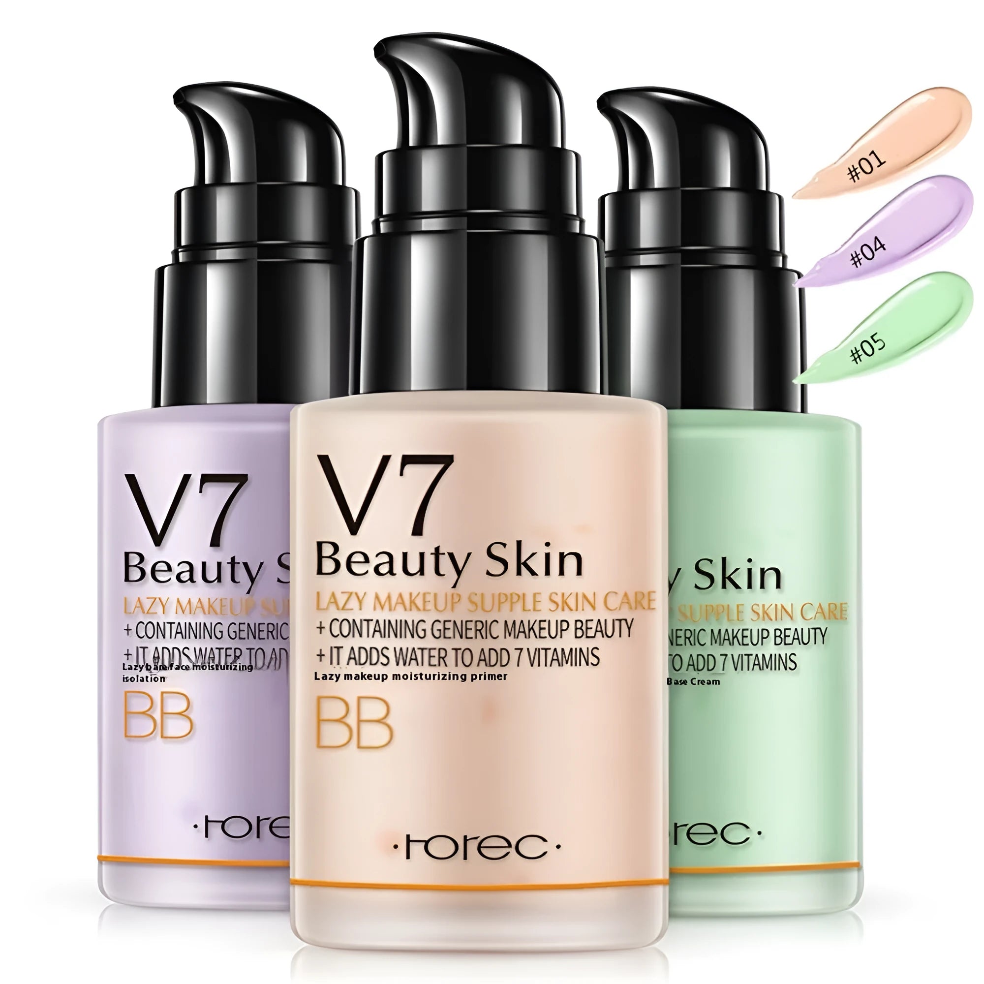 30g cream cushion foundation in three colours: natural, soft purple, and fresh green for brightening face makeup