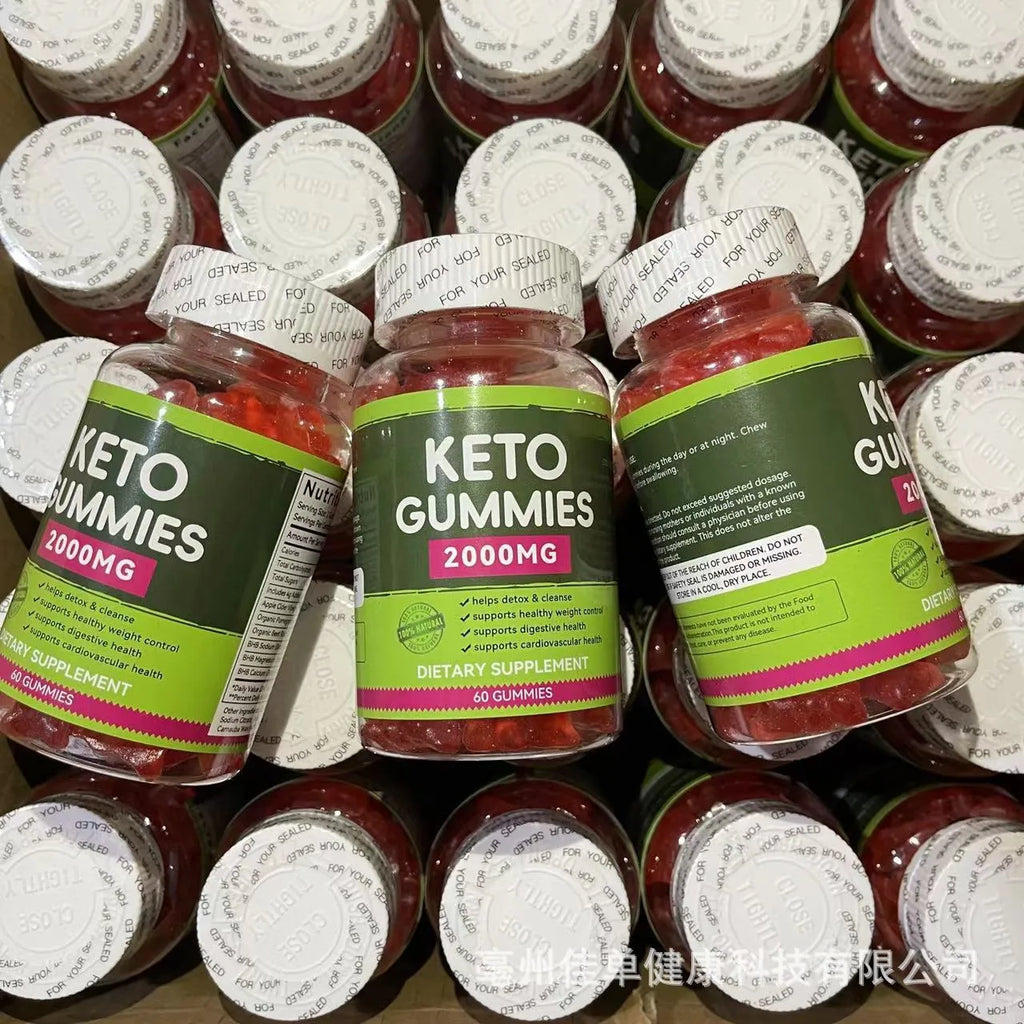 Pure Organic Keto BHB Vinegar Candy Vitamin 60 tablets pectin-based soft candy in bottle