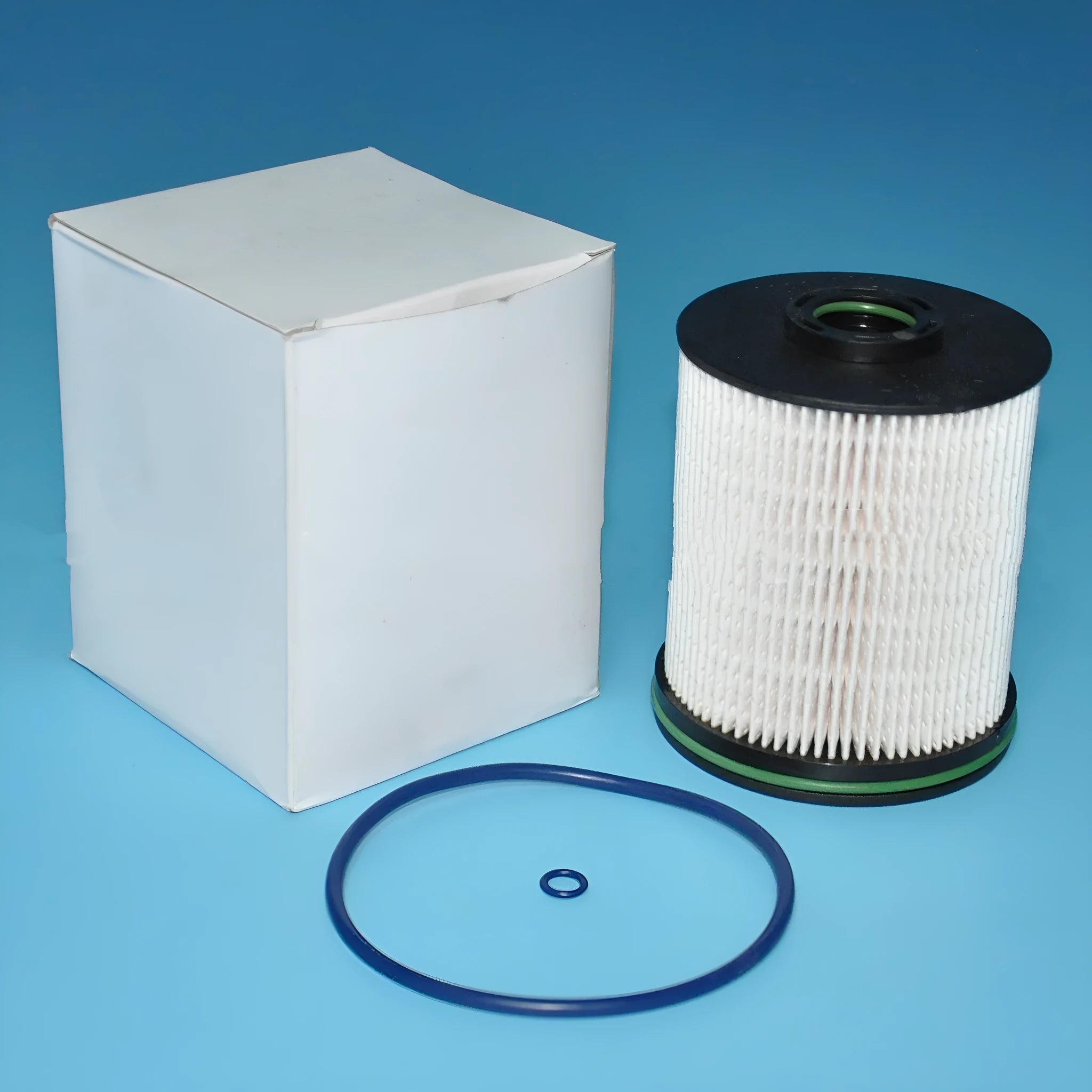 Vauxhall Opel Astra K diesel fuel filter element with gasket kit showing part numbers and 106mm height.