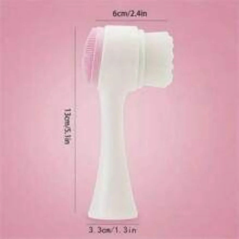 Blue nylon pet paw brush for dogs and cats with ergonomic PP plastic handle