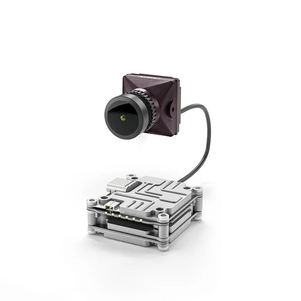 Silver Caddx Vista DJI FPV adapter kit with mounting screws, spacers and connection cables