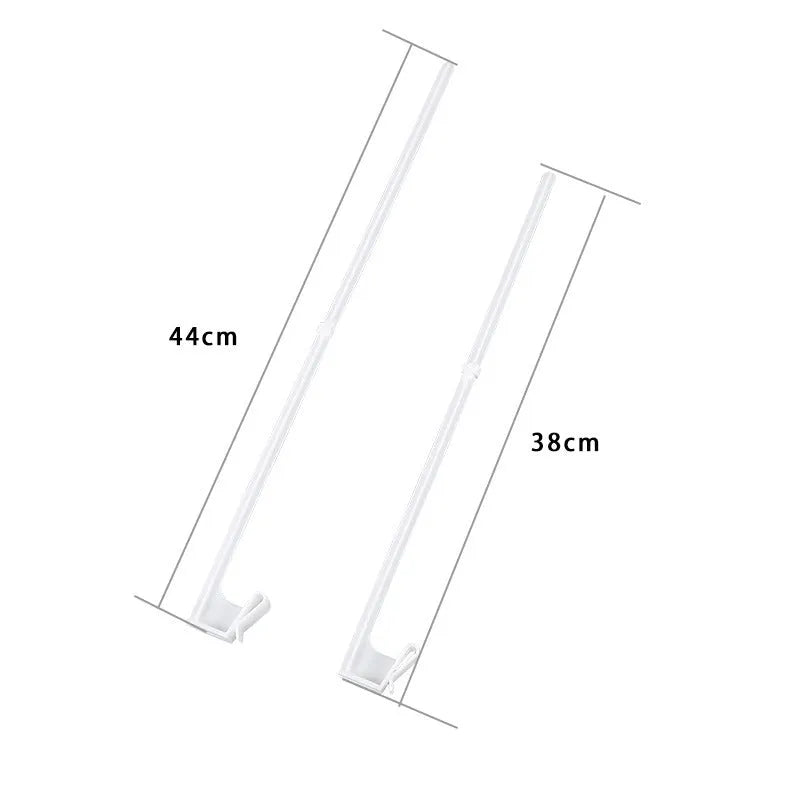 Pack of 10 white PP plastic car window flag pole holder mounts