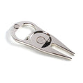 Zinc alloy golf ball yoke bottle opener tool with 88x35mm ball lifter and 25mm marking coin