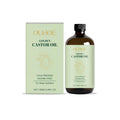 100ml bottle of golden castor oil blend with jojoba and vitamin E for skincare.