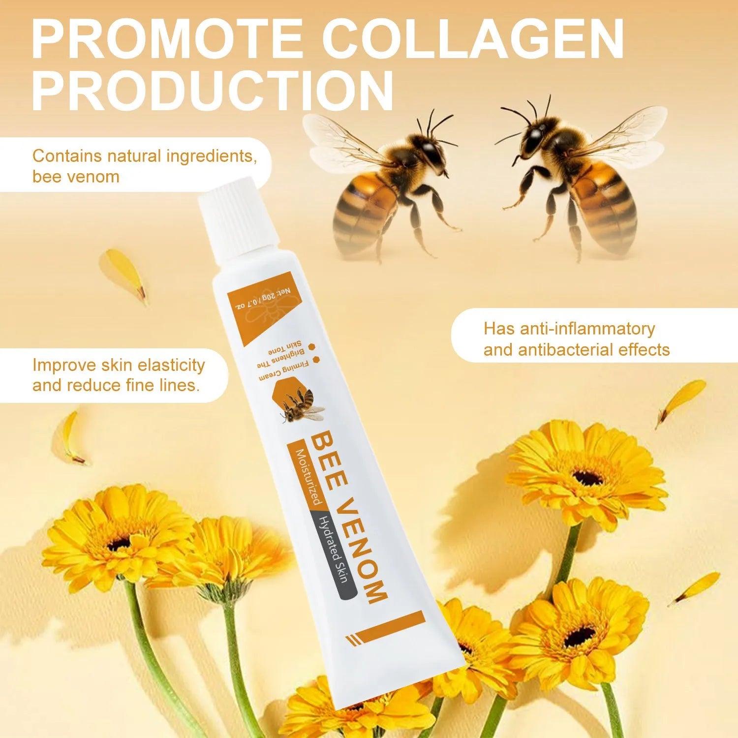 BEE Facial Neck Cream 20g jar for face and neck moisturising