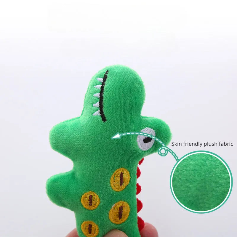 Plush cat toy shaped like a cow with catnip filling for feline play