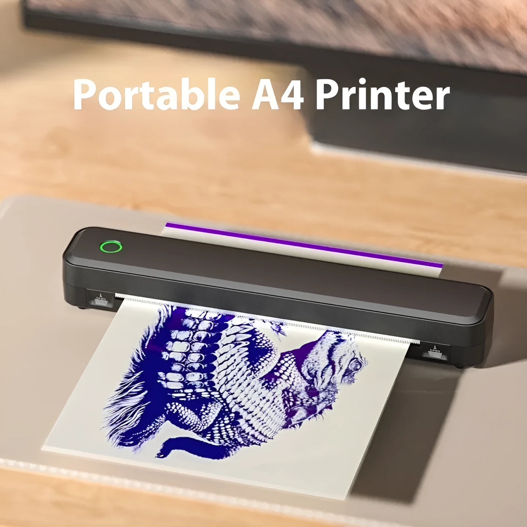 Compact thermal printer with Bluetooth for mobile phone drawing printing in black or white