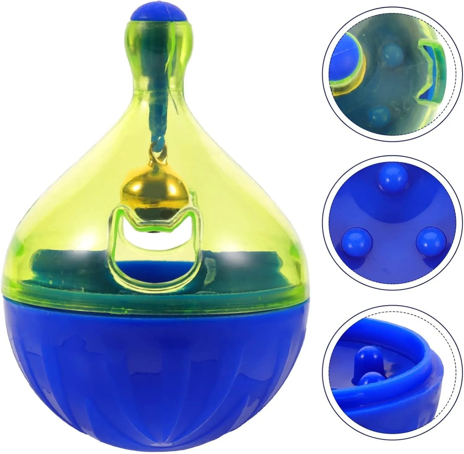 Interactive pet treat dispenser tumbler toy for dogs and cats