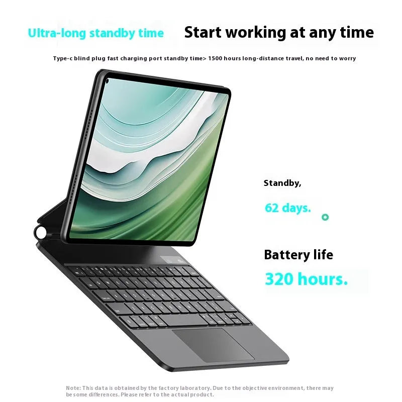 Miaocontrol Keyboard Pro11 wireless Bluetooth keyboard cover for Huawei Matepad11 tablet in black or white