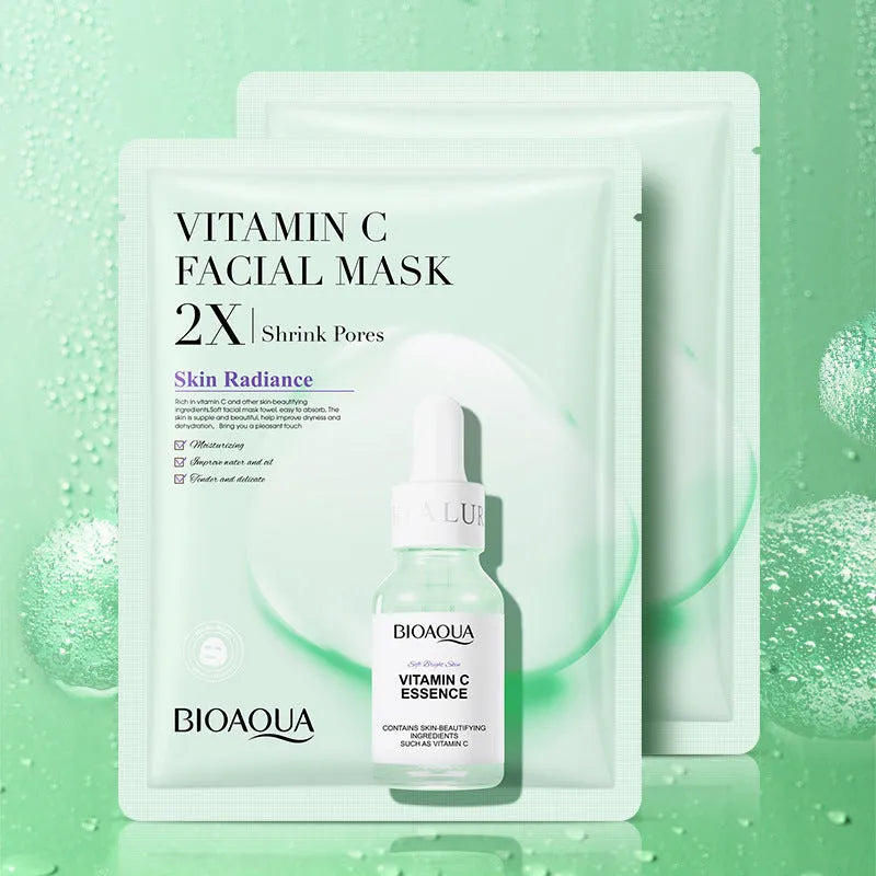Single use sheet mask pack for face with collagen hyaluronic acid gel formula