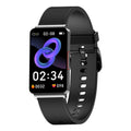 EP08 smart fitness tracker bracelet with touch screen and TPU strap in black, gold, or silver