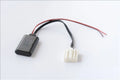 Black Bluetooth audio cable for Mazda cars with AUX connector and JieRui-BT 5908 chip.