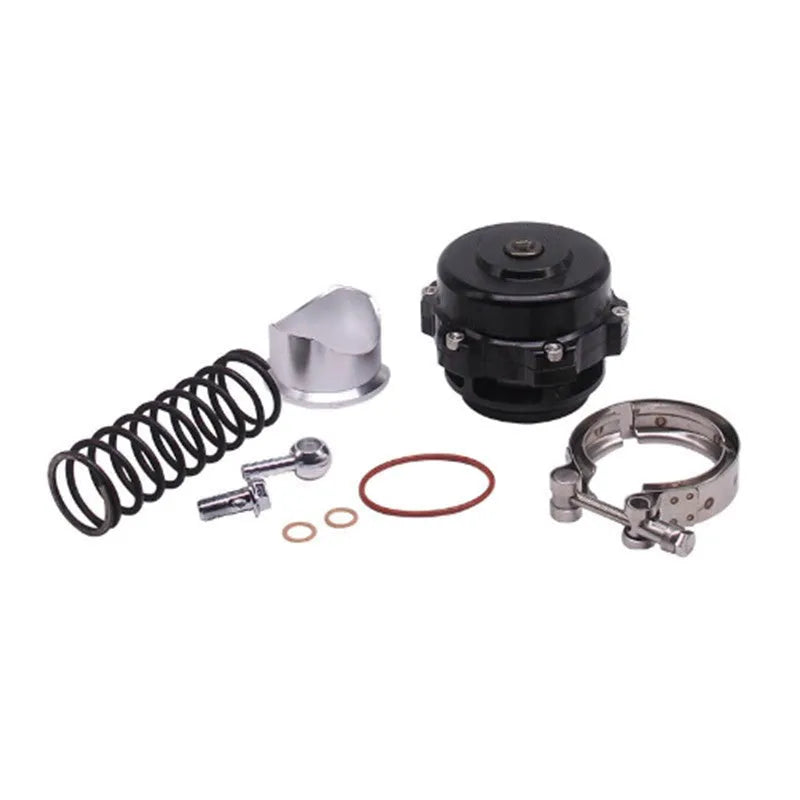 Blowdown valve with shiny aluminium alloy body and 50mm size