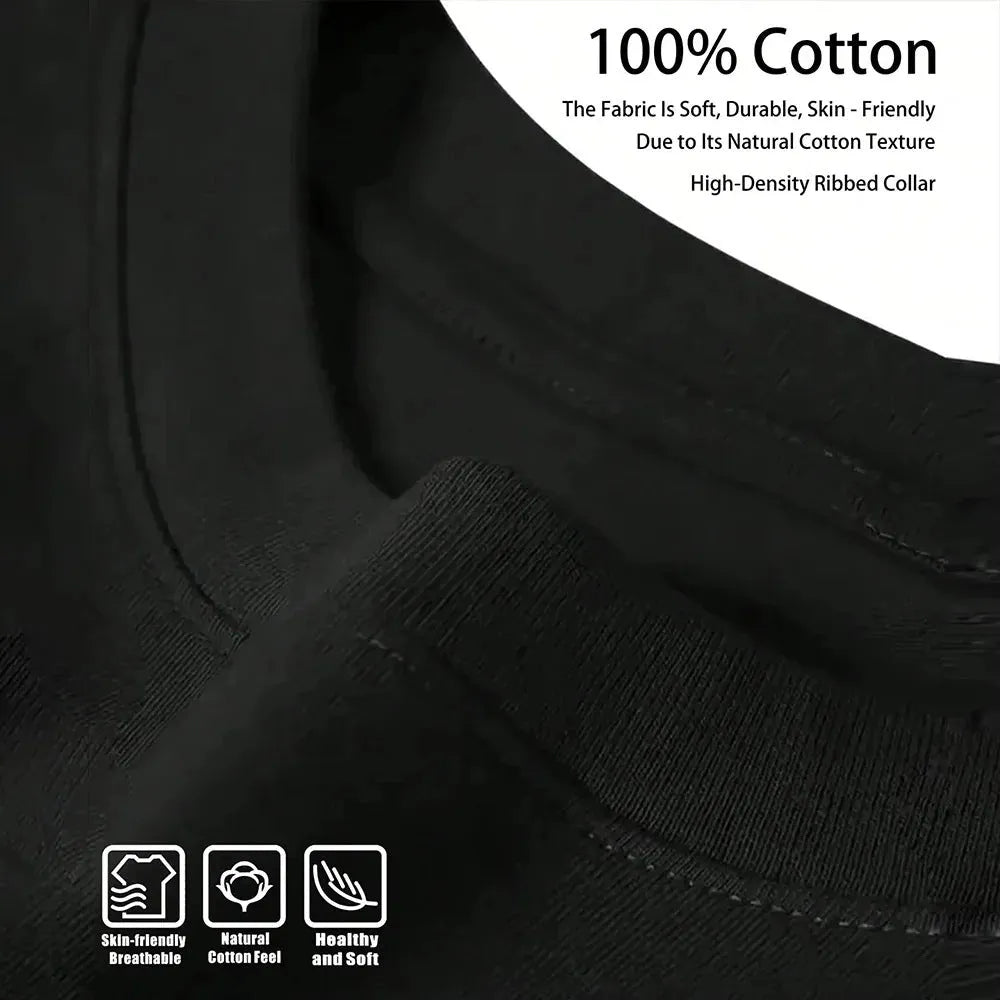 Unisex cotton short-sleeve t-shirt with letter print in regular fit, available in multiple colours