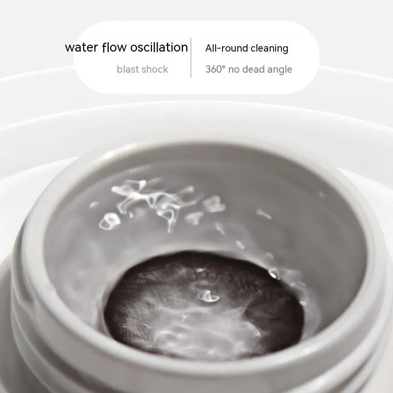 Automatic ultrasonic cleaning machine for invisible glasses in plastic housing