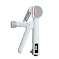 Adjustable spring resistance hand grip strength trainer in ABS plastic