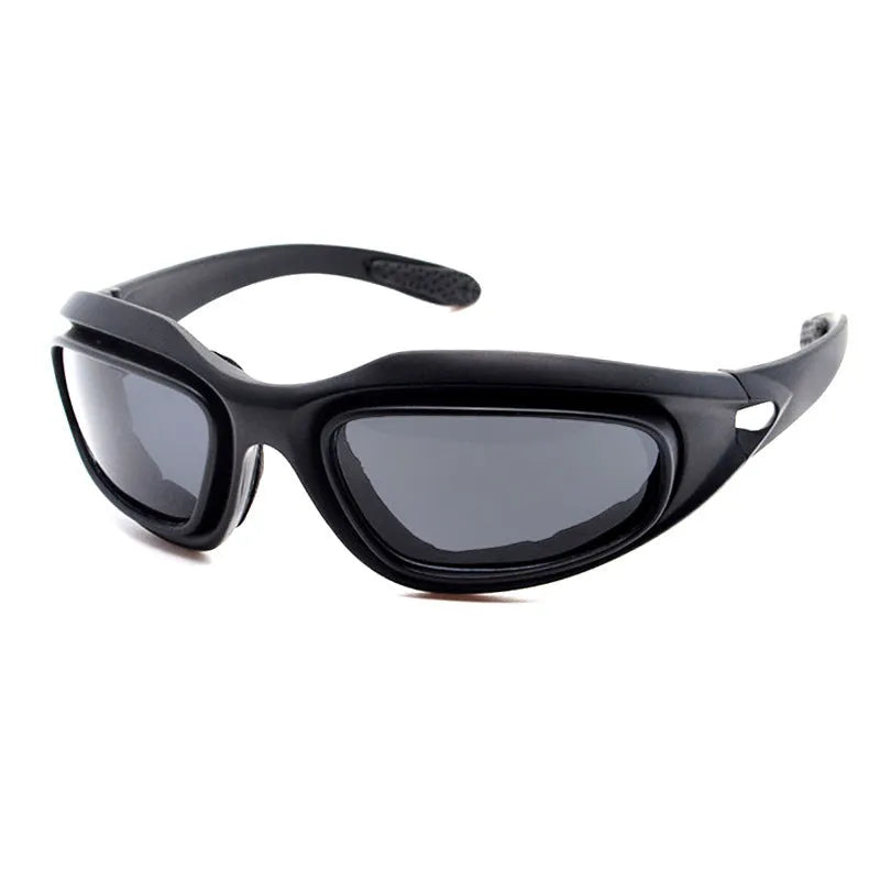Polarised tactical sunglasses with sports frame for outdoor cycling and dust protection