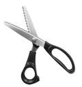 Stainless steel wave tooth saw scissors for fabric cutting in household sewing use