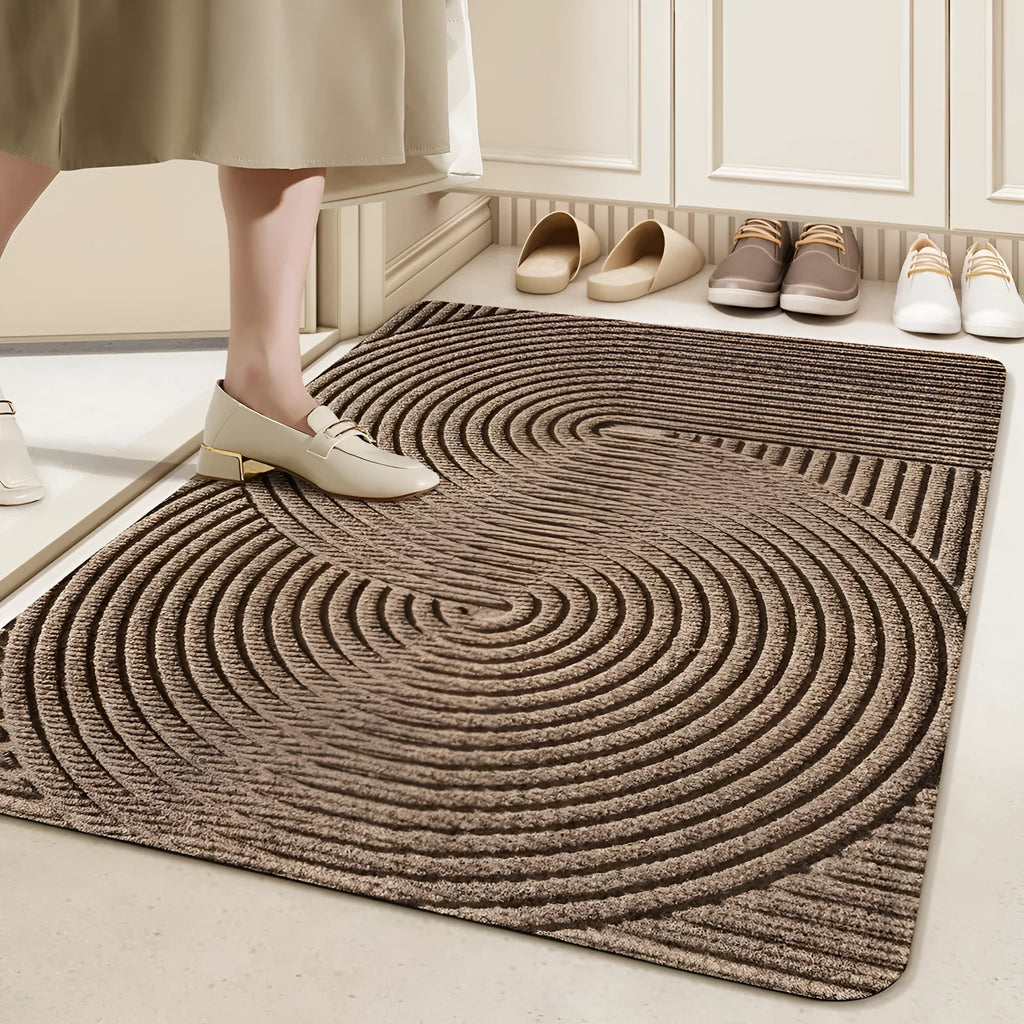 Alien shape diatom mud entrance carpet with cartoon anime pattern measuring 60x90cm